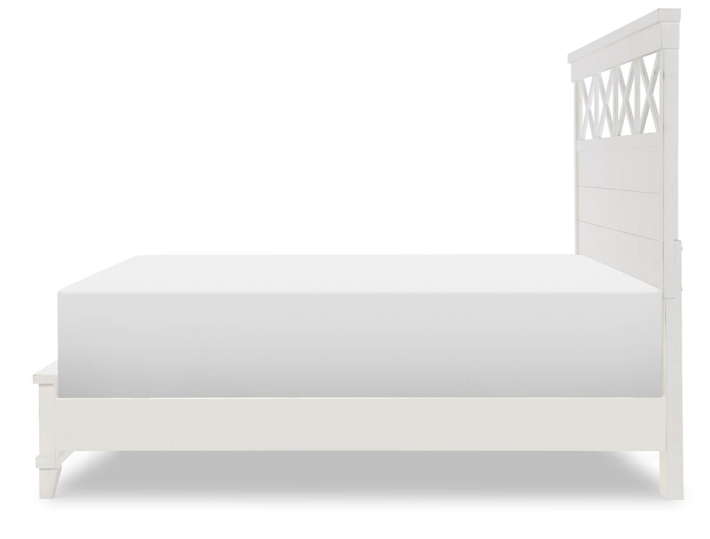XXX's And OOO's - Queen Panel Headboard - White