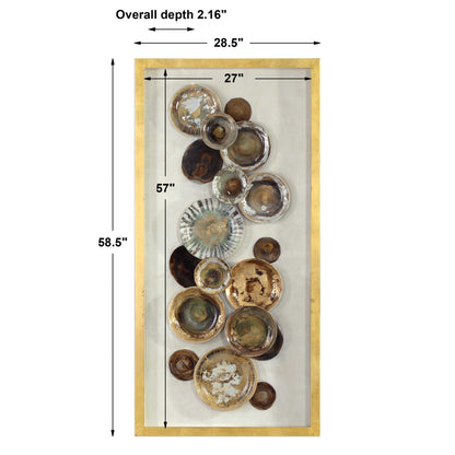 Myla - Antique Plate Shadow Box - Dark Brown