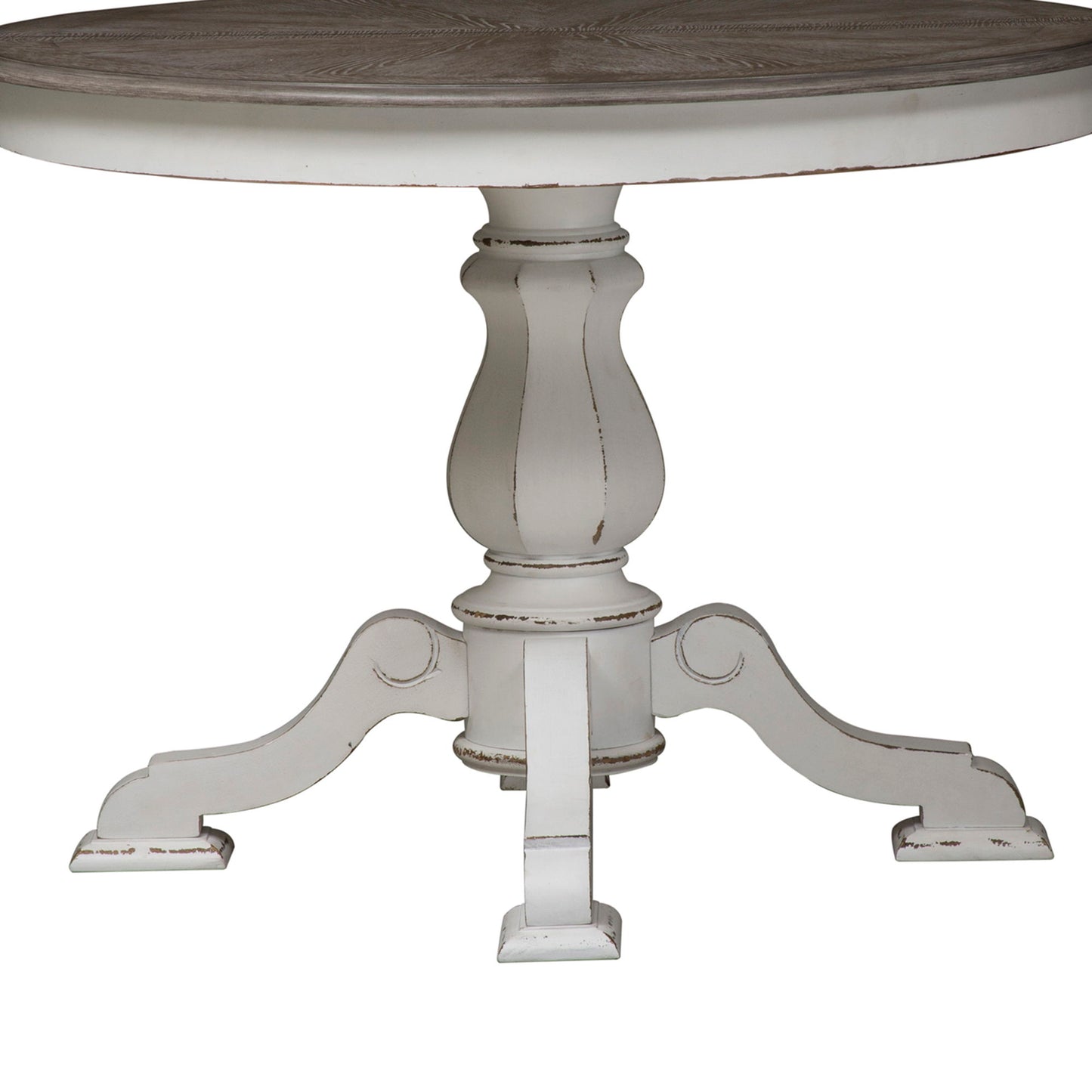 Magnolia Manor - Pedestal Table Base - White