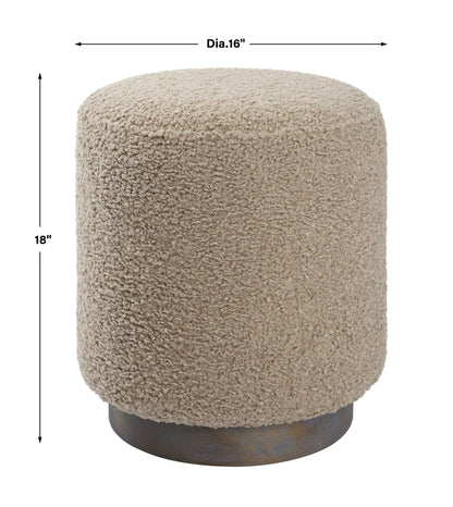 Avila - Round Ottoman - Latte