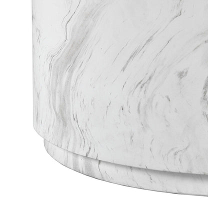 Arlette - Outdoor Round Coffee Table - White