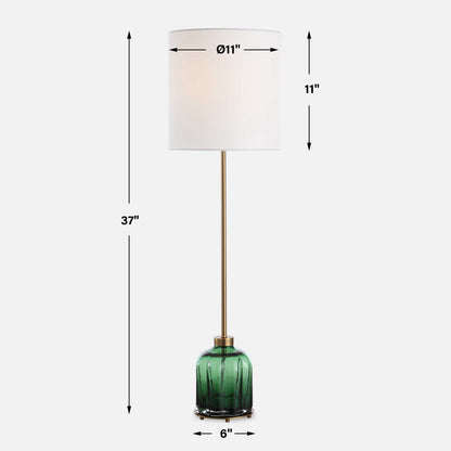 Lois - Glass Buffet Lamp - Green