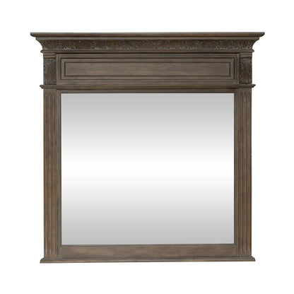 Carlisle Court - Landscape Mirror - Medium Brown