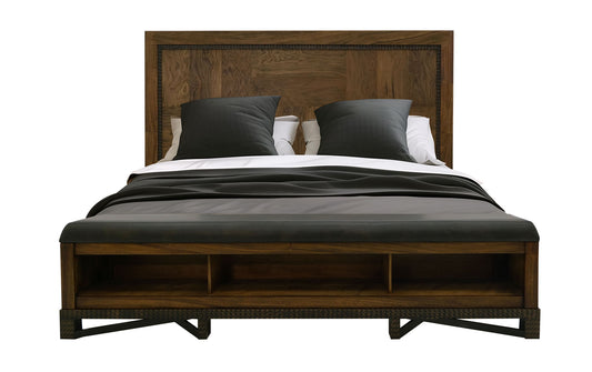 Walnut - Queen Footboard - Chocolate Brown