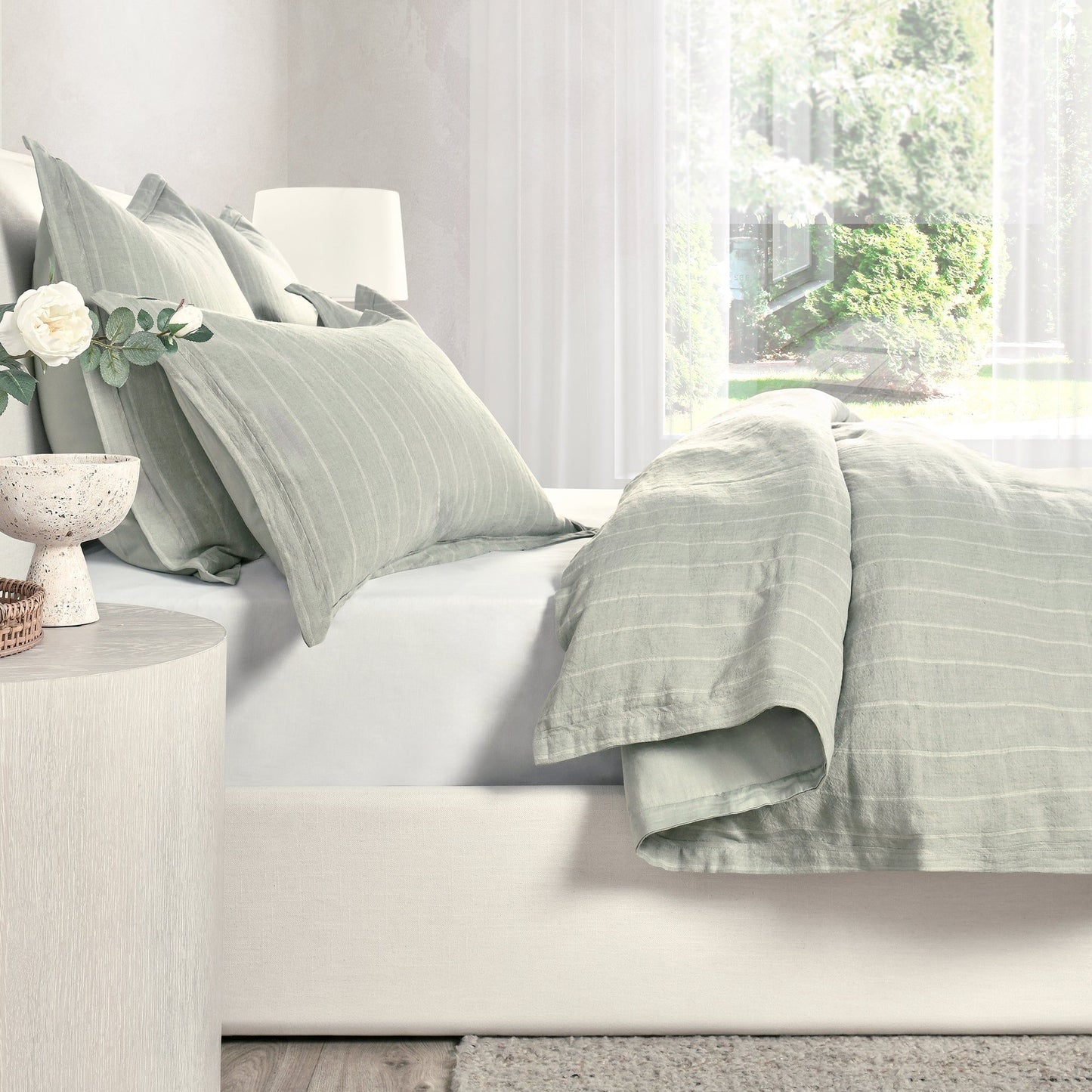 Monaco - Queen Duvet Set - Green