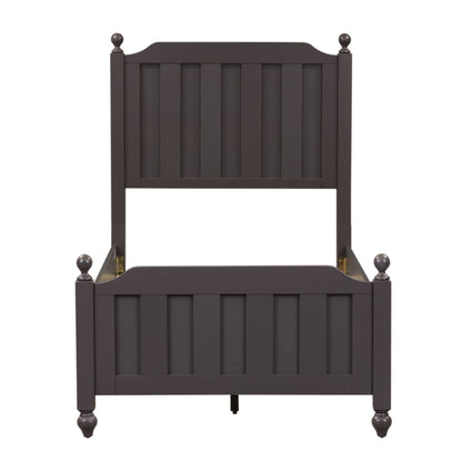 Cottage View - Twin Panel Headboard & Footboard - Dark Gray