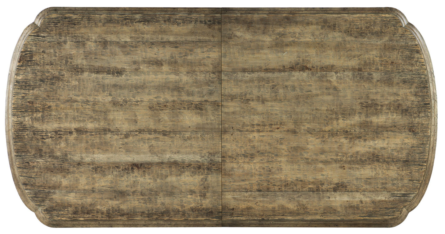 La Grange - Le Vieux 86" Double Pedestal Table With 2-18" Leaves