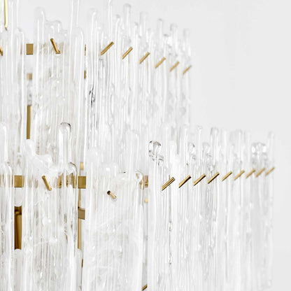 Everly - Chandelier Square - Clear/White