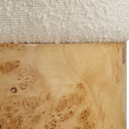 Swirls - Ottoman - Poplar Ivory