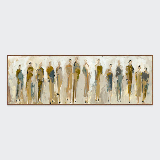 Mass - 72" x 24" Painting Art By Buddy Whitlock - Neutral