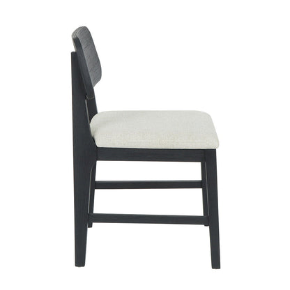 Deaven - Upholstered Dining Chair (Set of 2) - Oak Black