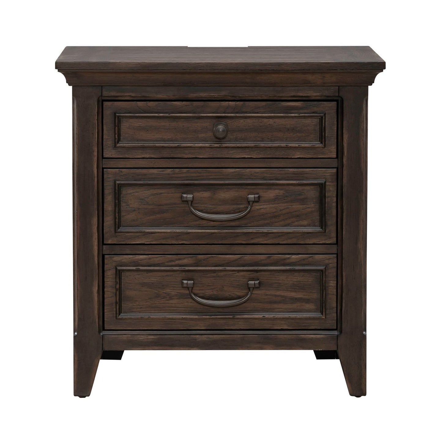 Paradise Valley - Nightstand With Charging Station - Dark Brown