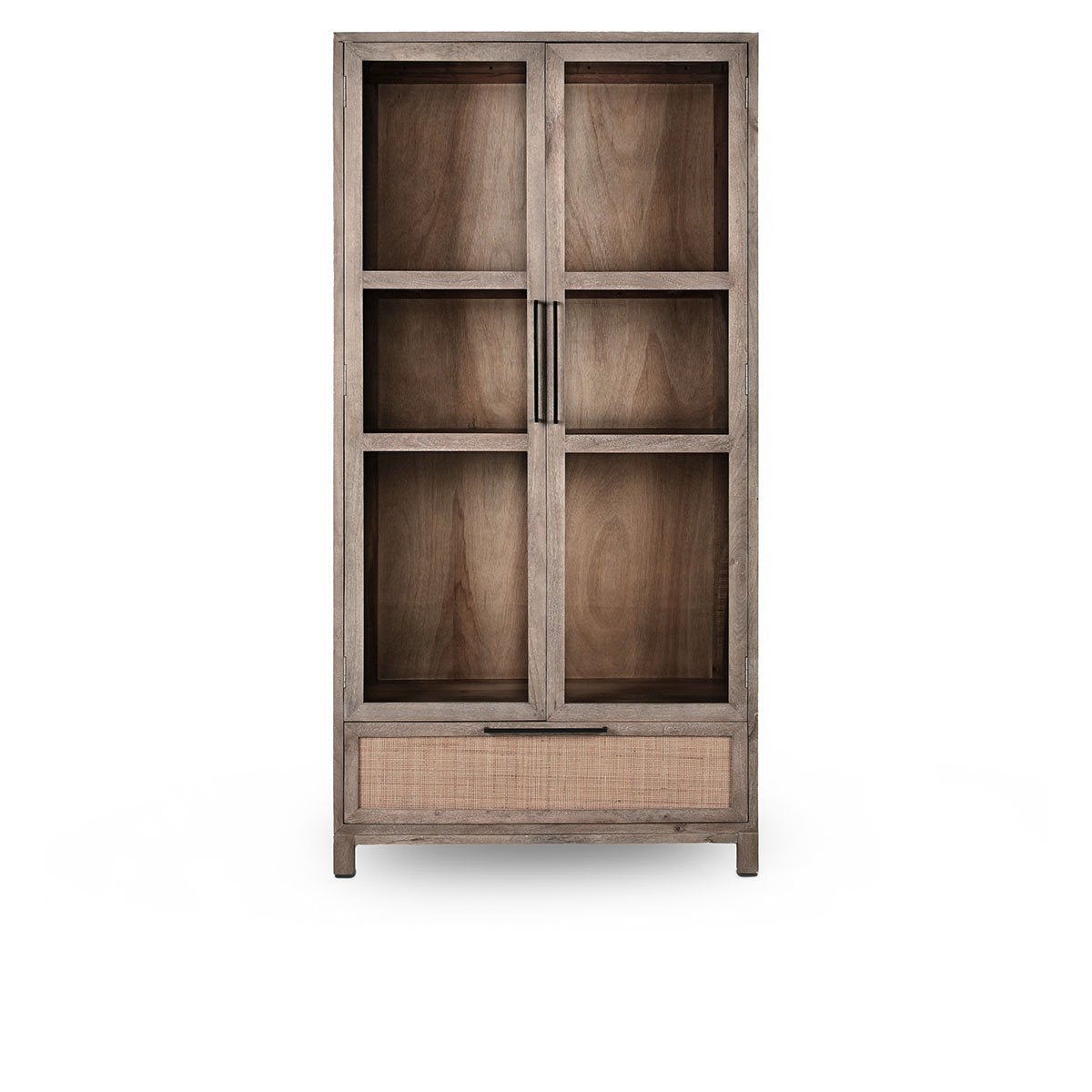 Jensen - 2 Door 1 Drawer Tall Cabinet - Taupe