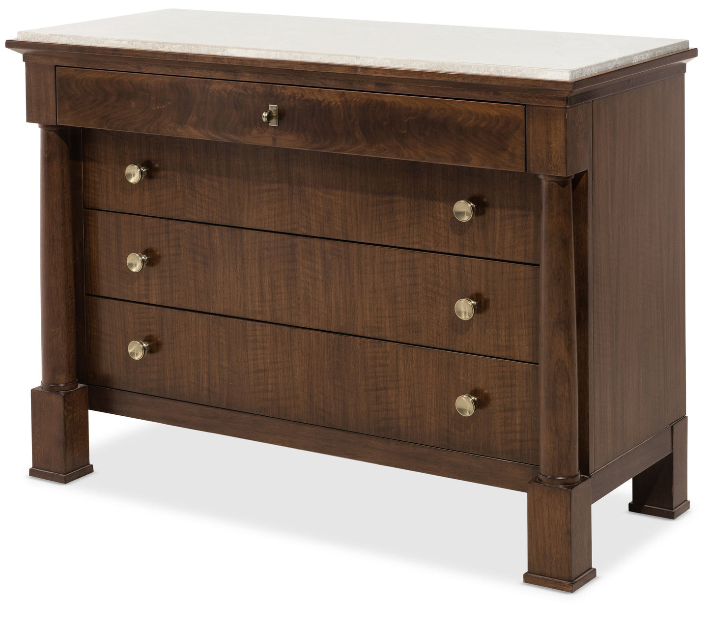 Archives - Four-Drawer Chest - Dark Brown