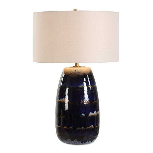 Orleans - Glaze Table Lamp - Blue