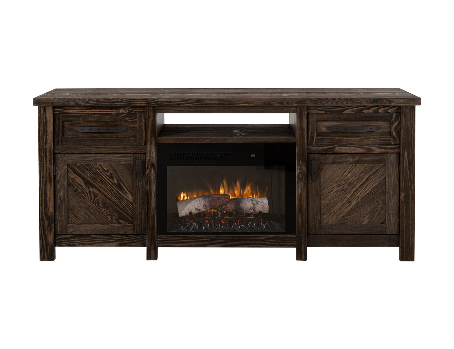 Dutton - Electric Fireplace - Rookwood Brown