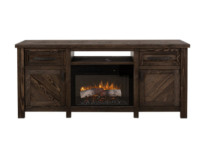 Dutton - Electric Fireplace - Rookwood Brown