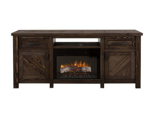 Dutton - Electric Fireplace - Rookwood Brown