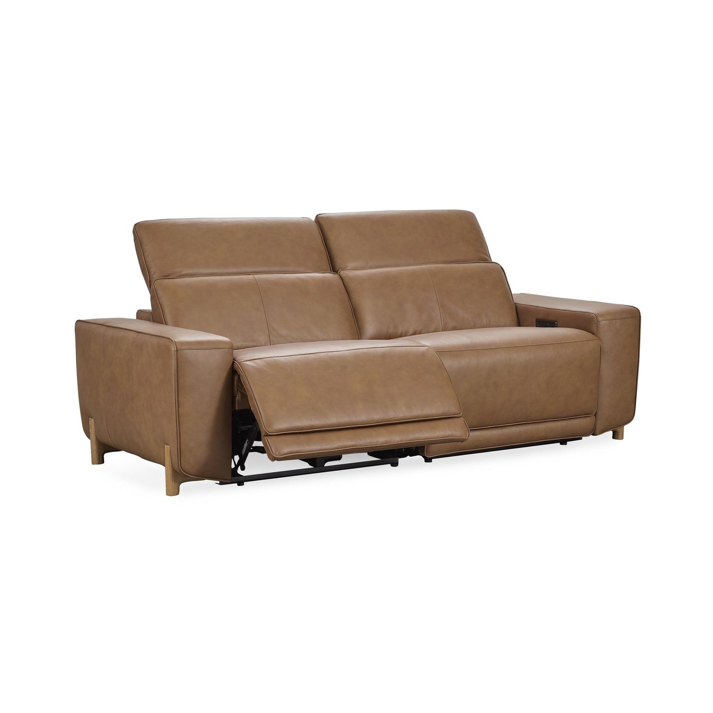 Kadon - Leather Power Recliner Sofa - Camel