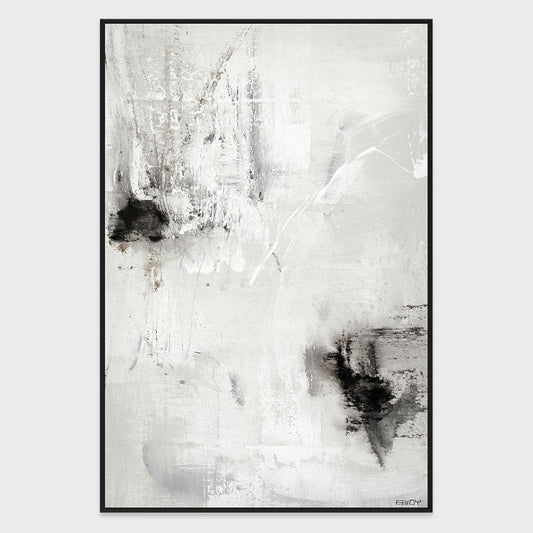 Silence I - 40" x 60" Painting Art by Buddy Whitlock - White