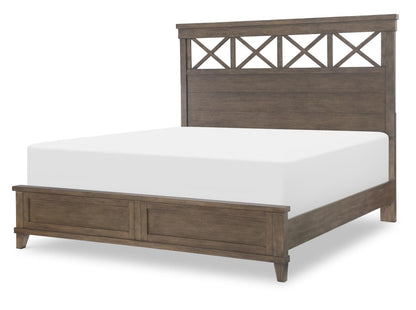 XXX's And OOO's - Panel Headboard King / California King - Cocoa