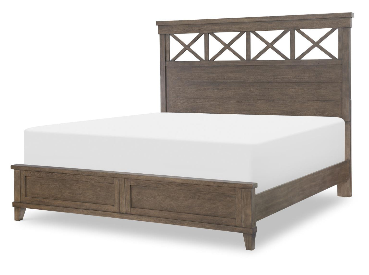XXX's And OOO's - Panel Footboard King / California King - Cocoa