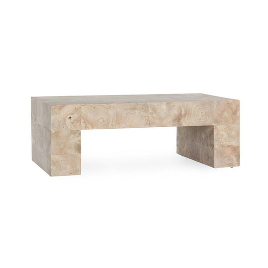 Anders - Solid Wood 51" Coffee Table - Cream Wash