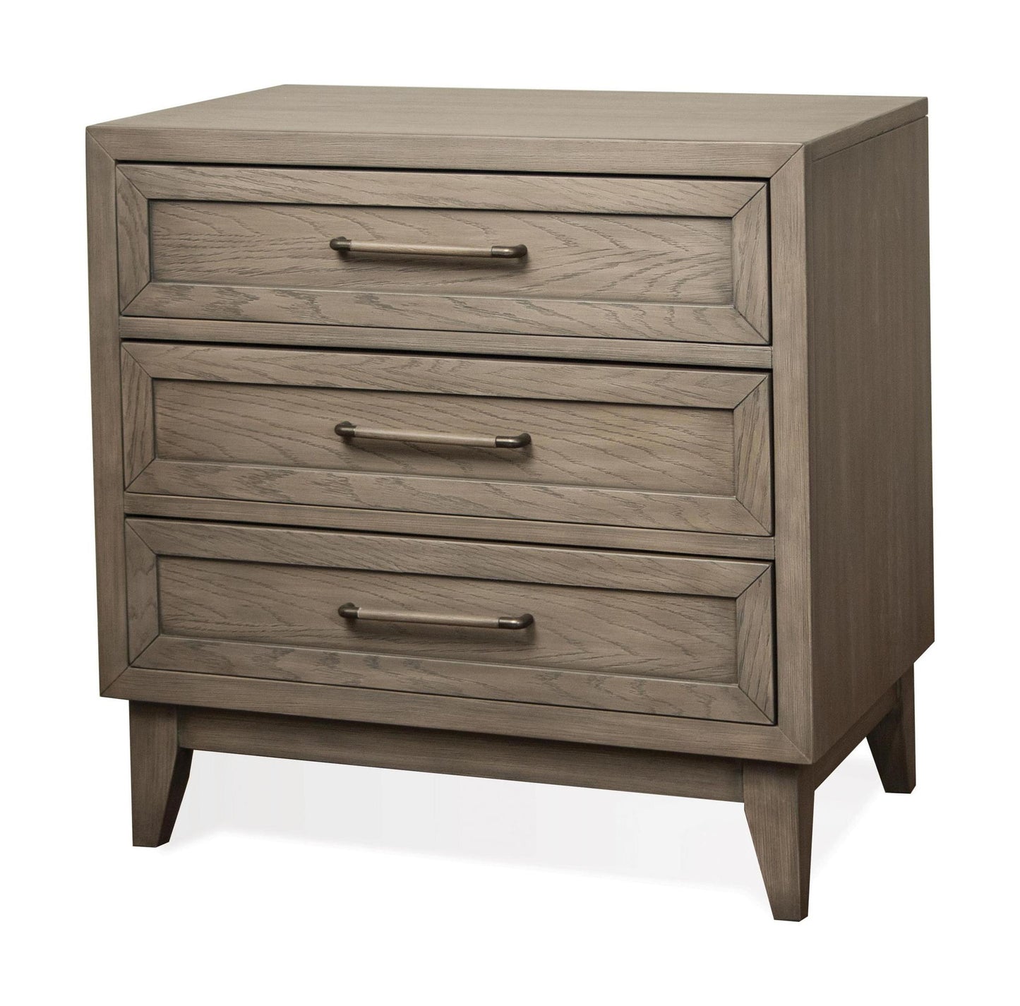 Vogue - 3 Drawer Nightstand - Dark Brown