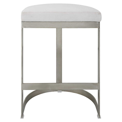 Ivanna - Backless Counter Stool - Silver