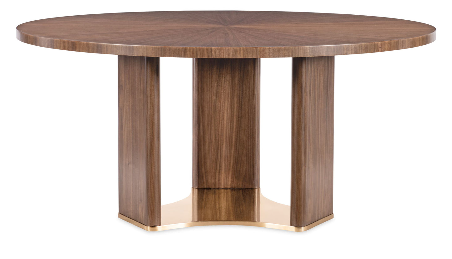 Eleana - Round Dining Table - Medium Wood