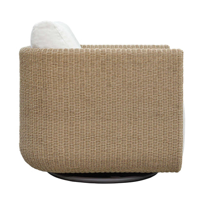 Santorini - Outdoor Swivel Lounge Chair - Brown