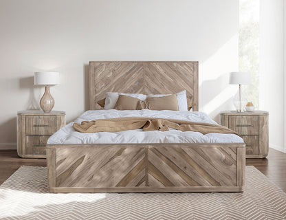 Balam - King Headboard - Ivory White