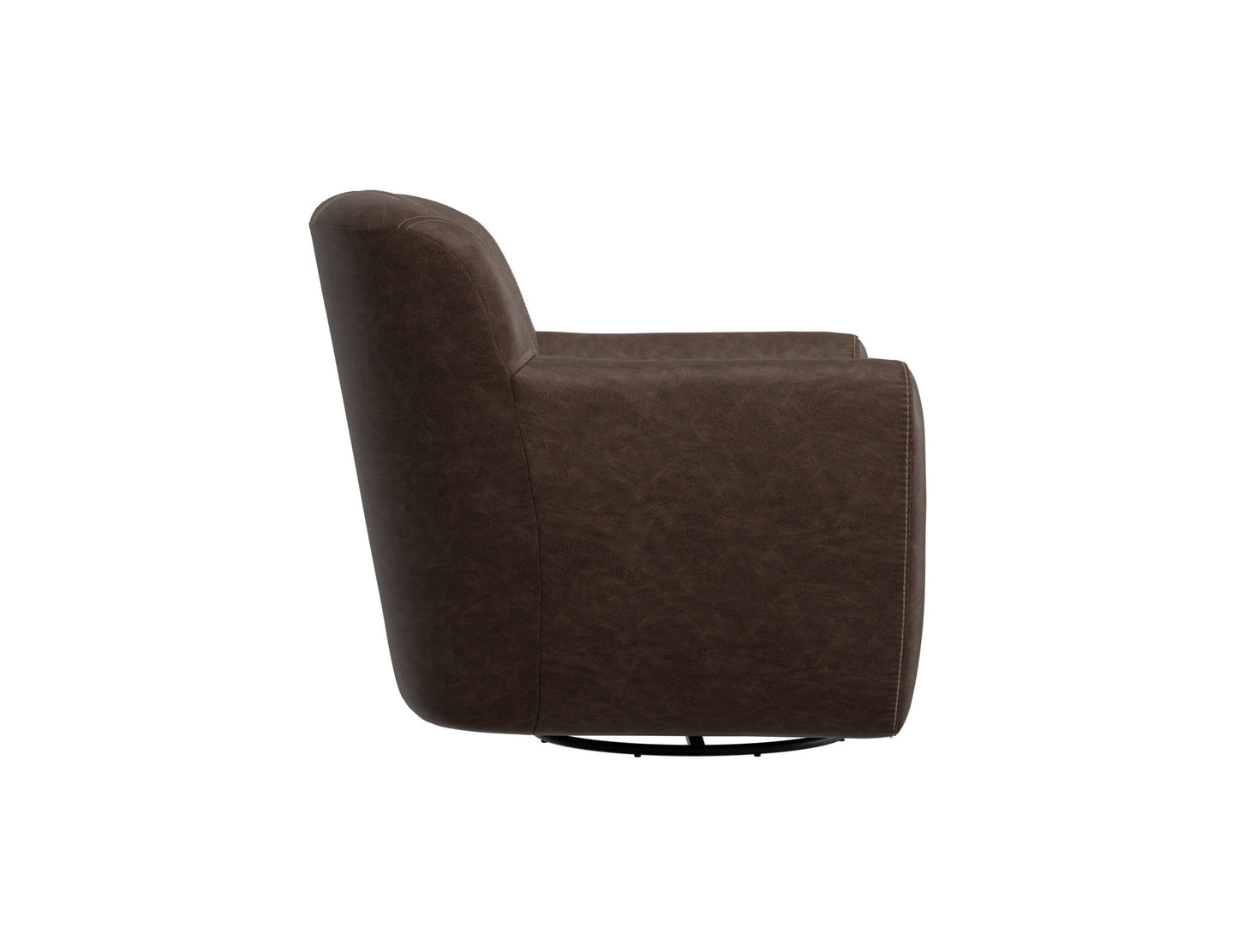 Tamesis - Swivel Accent Chair Armchair - Chocolate Brown