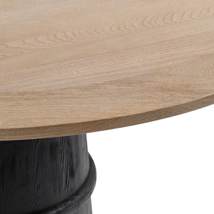 Lunen - 55" Round Dining Table - Soft Reef Noir