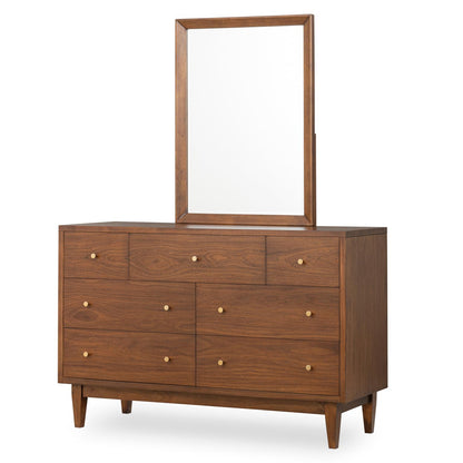 Fletcher - 7 Drawer Dresser - Warm Amber