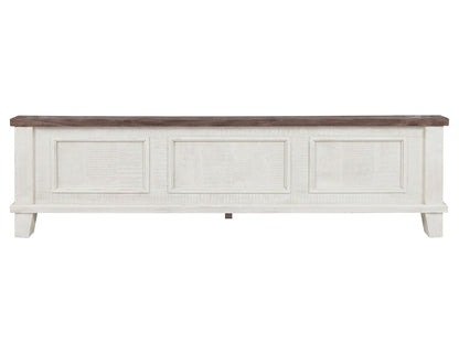 Stoa - 6/6 Eastern King Footboard & Rails - White / Brown
