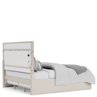 Alexis - Queen Upholstered Panel Headboard - Latte Essence