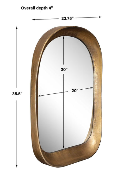 Bradano - Brass Arch Mirror - Bronze