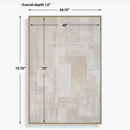 Erase - Canvas Abstract Art - Gray