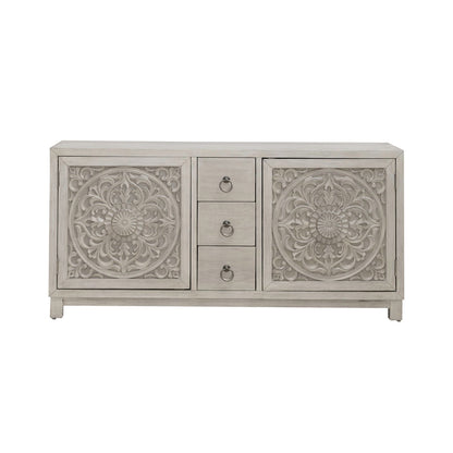 Sundance - 2 Door 3 Drawer Wood Accent Cabinet - White