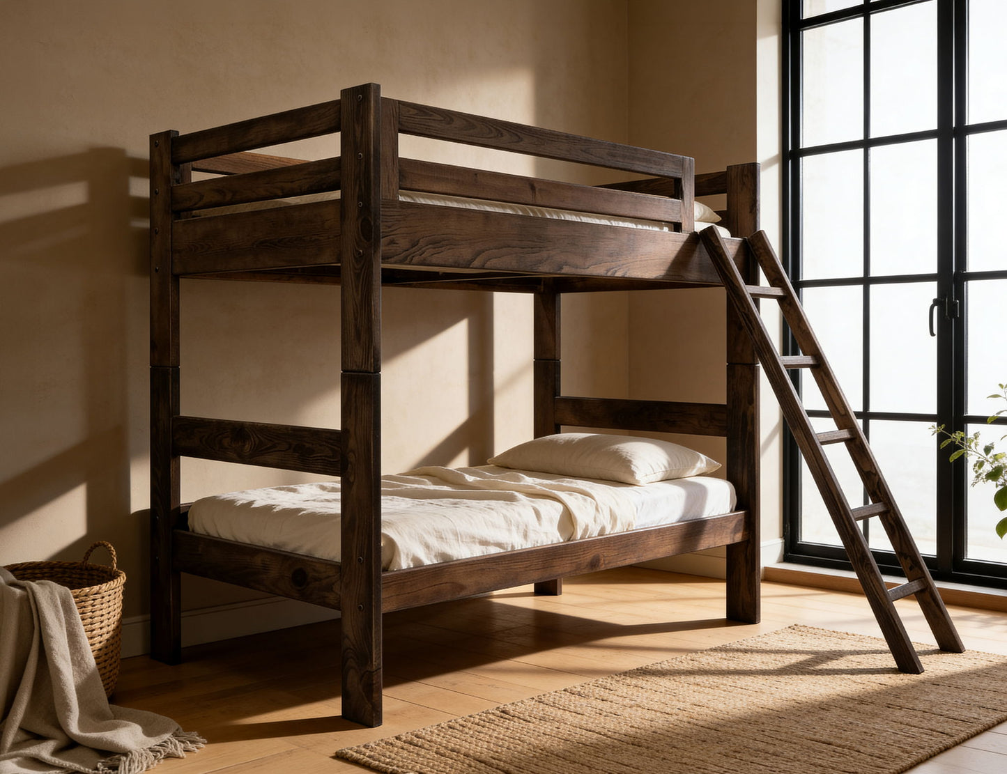 Forte - Bottom Bunk Bed Twin - Brown