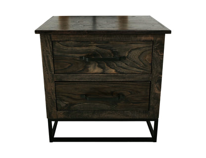 Teak - Nightstand - Oil Black