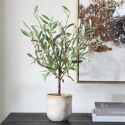 Solea Olive - Accent & Textured Vase - Brown / Green