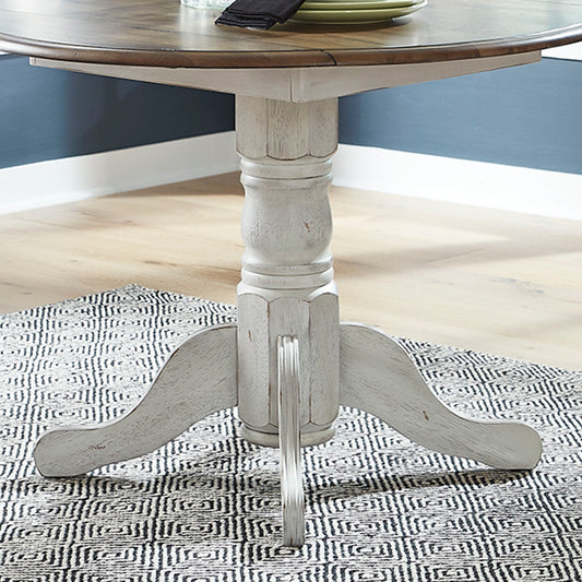 Carolina Crossing - Drop Leaf Table Base - White
