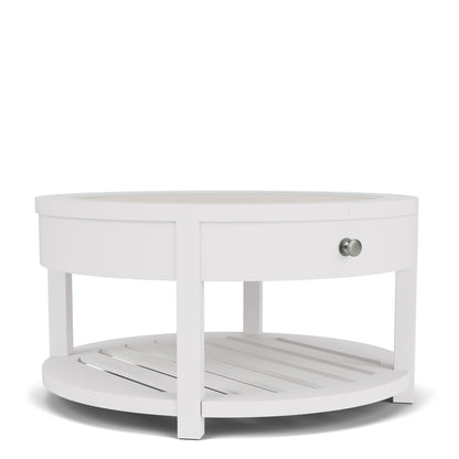 Rosalie - Round Cocktail Table - White