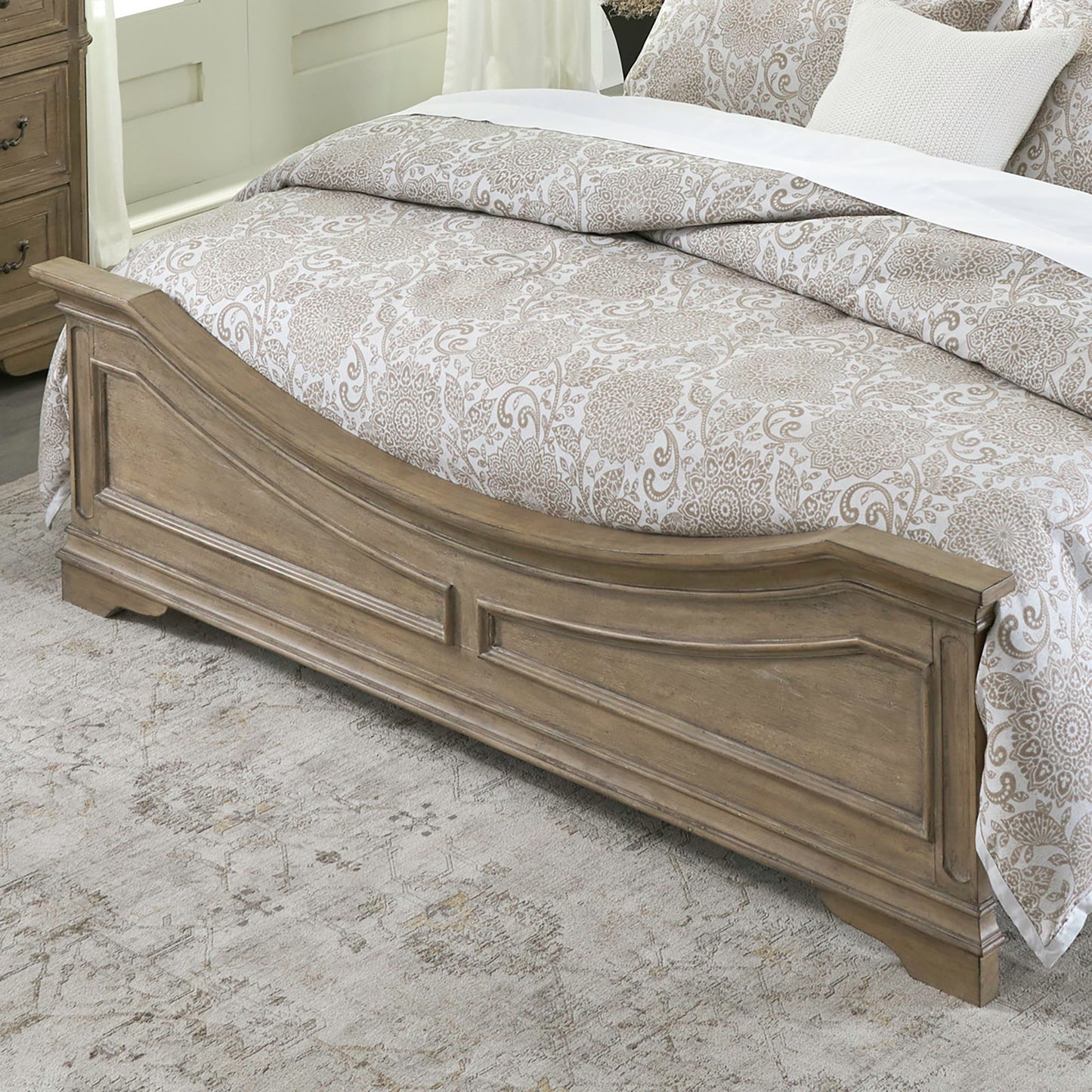 Magnolia Manor - Queen Panel Footboard - Light Brown