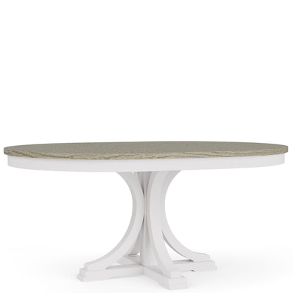 Cora - Round Dining Table Top - Cloud / Fog