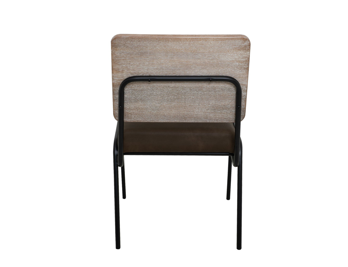 White Balam - Chair (Set of 2) - Ivory White / Dark Brown