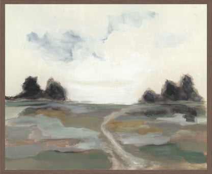 Field - 48" x 72" Painting By Buddy Whitlock - Gray / White