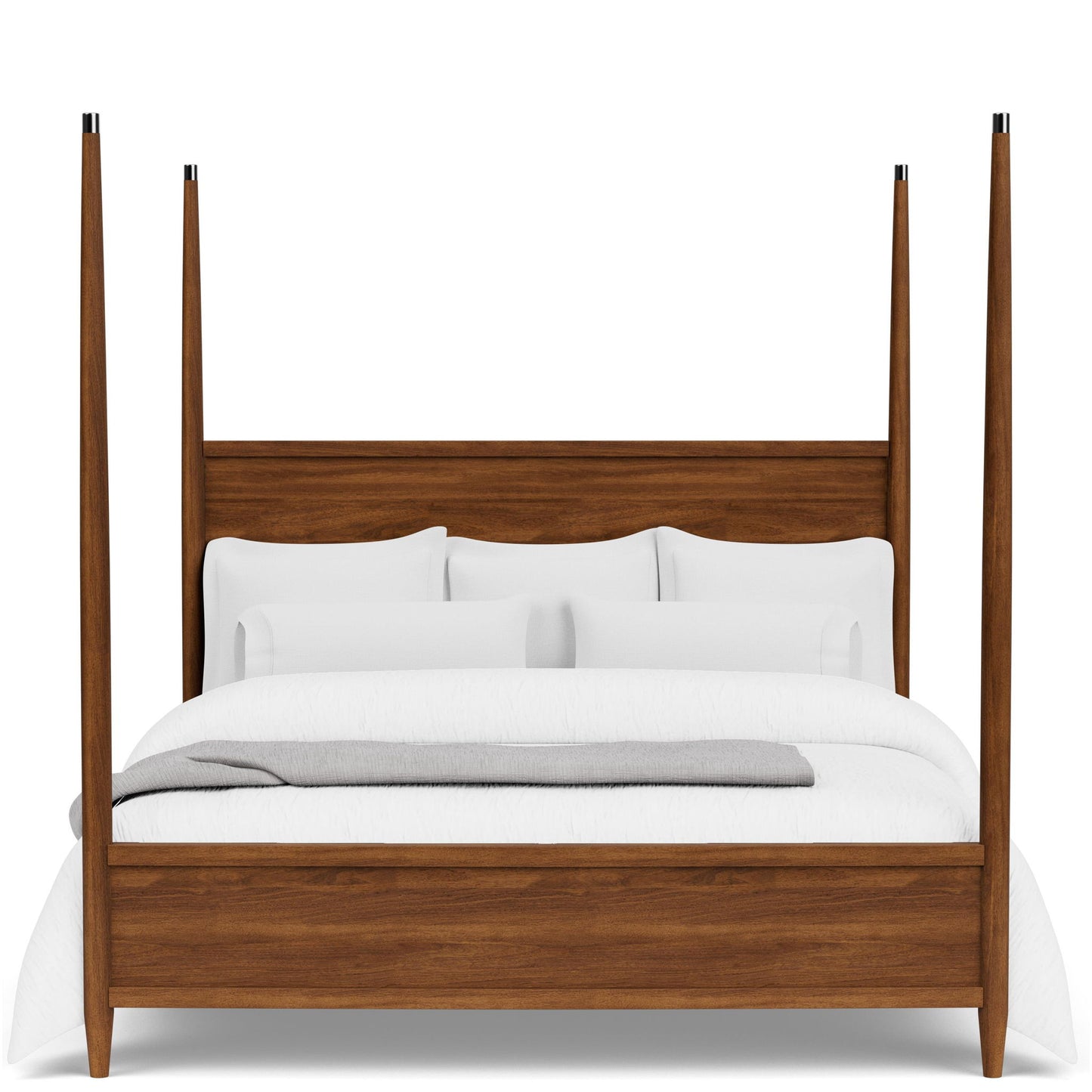 Elsie - King Poster Headboard and Footboard - Dark Brown